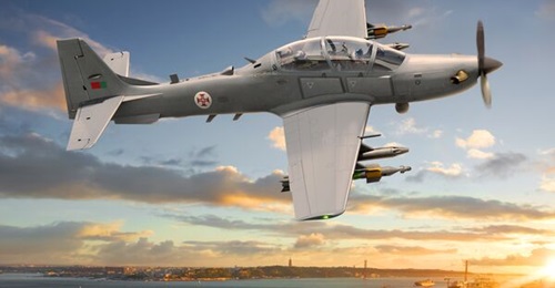An artist's impression of an Embraer A-29 Super Tucano in Portugal markings. The European NATO country has ordered 12 such aircraft for training and light strike duties.