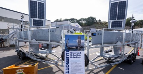 New Zealand's two new Bluebottle USVs from Ocius Technologies are formally named 
        
        and 
        
        .