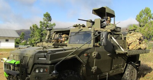 The Brazilian Army is eyeing the acquisition of special operations vehicles for Special Operations Command. The special operations configuration of the Urovesa Vamtac ST5 is shown here.