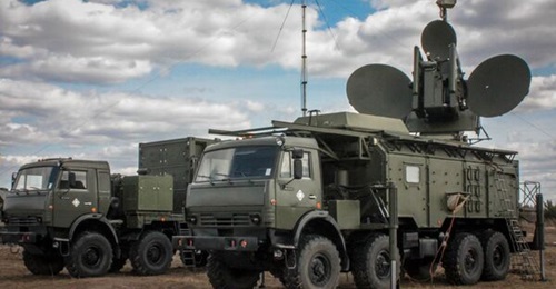Russian forces field the Krasukha-4 electronic warfare system.