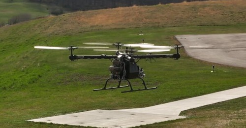 The first Kaman Kargo prototype in flight-testing at an undisclosed Pennsylvania site.