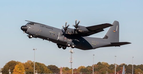 The first of six new Hercules for Germany made its maiden flight in the United States on 8 November.