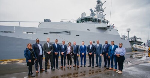 Damen Shipyards Cape Town handed over 
        
         (P 1573), the third MMIPV ordered under Project Biro, at Naval Base Durban on 25 April.