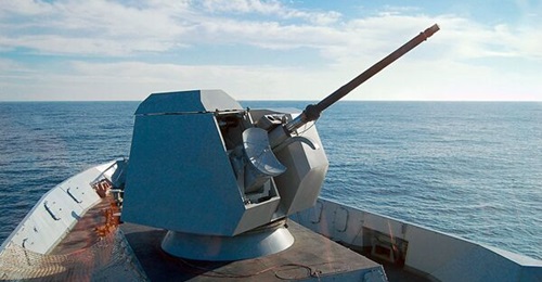 The 72/62 Strales gun system. Singapore has disclosed plans to arm its naval vessels with the system.