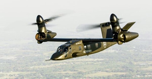 The Bell V-280 demonstrator in flight. The US Army's 101st Combat Aviation Brigade, based at Fort Campbell, Kentucky, will be the type's first operating unit.