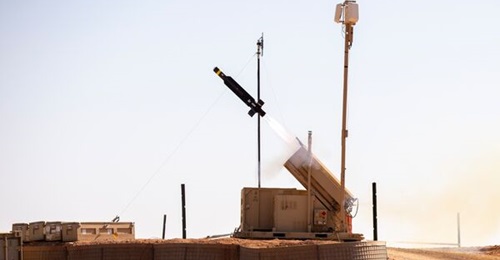 A Coyote Block 2C is fired during an exercise at the US military's outpost in Al-Tanf, Syria, on 12 March 2025.