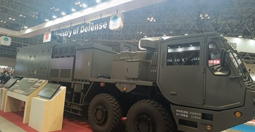 The JGSDF is testing a mobile laser system (pictured) developed by Japan's ATLA in partnership with Mitsubishi Heavy Industries.