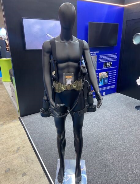 The Maraneo M2 Advanced DPD was displayed at DSEI Japan 2025 in Chiba.
