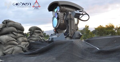 A still from a video released on 28 May 2025 shows the emitter of one of two laser systems that Israel has successfully used against UAVs.