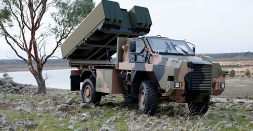 StrikeMaster is a land-based maritime strike platform, which features Kongsberg's NSM fired from Thales Australia's Bushmaster vehicle.