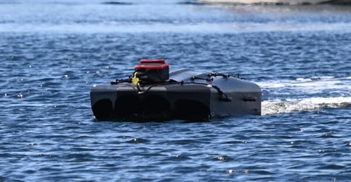 The USV Reckless, shown here during naval fleet experimentation in 2022, is being considered for additional work for the US Navy and US Marine Corps.