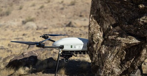 A Thor unmanned aerial vehicle being tested by the British Army during Project Convergence Capstone 5 (PC-C5) at Fort Irwin in California on 10 March 2025.