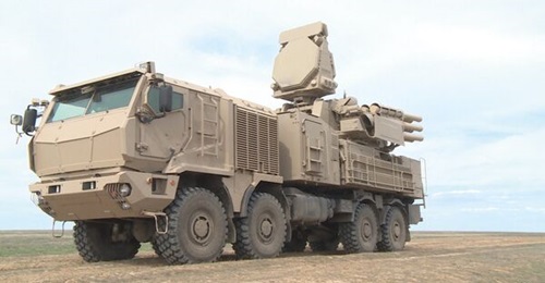 The Pantsir air-defence system has a maximum range of 20 km.