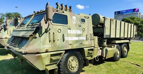 The Brazilian Marine Corps has recently added an anti-ship missile capability to its Astros II Mk 6 FN system.