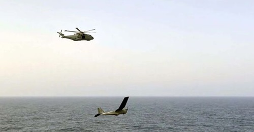 The UK Royal Navy announced on 30 May that it had completed an initial trial between a Merlin helicopter and a Puma UAV designed to demonstrate manned/unmanned aviation teaming for the interdiction of suspect shipping.