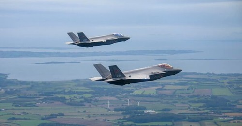 Rutte said US allies would procure at least 700 F-35s (photo of Denmark's first JSFs arriving in the country on 2 October 2023).