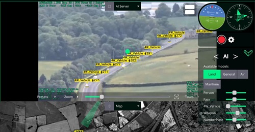 FortifAI being used for vehicle detection during testing.