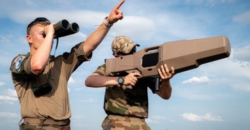 The French Air and Space Force is providing a 3D protection bubble to protect the Paris Air Show 2025, including the Nerod RF C-UAS pictured here.