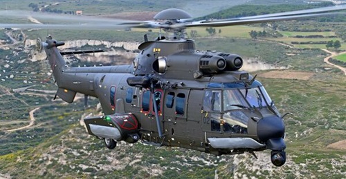 Airbus will explore the pairing of its Flexrotor unmanned aerial vehicle with a Republic of Singapore Air Force H225M helicopter using a newly unveiled modular manned-unmanned teaming system.