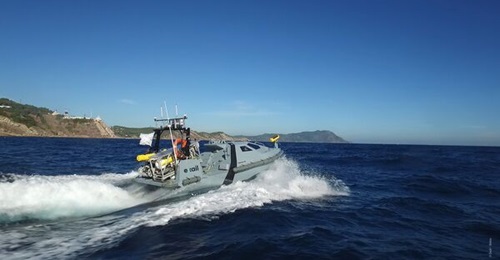 The Inspector 90 USV, which will be operated from the Indonesian Navy's Pulau Fani-class MCMVs.