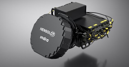 The Hensoldt and Indra ECRS Mk 1 Step 1 AESA radar for German and Spanish Eurofighter combat aircraft.