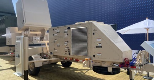 Raytheon's GhostEye radar on display at the Paris Air Show 2025.