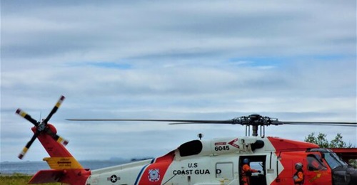 Reconciliation resources include funding for more than 40 US Coast Guard MH-60 helicopters, such as the one pictured operating here in Sitka, Alaska.