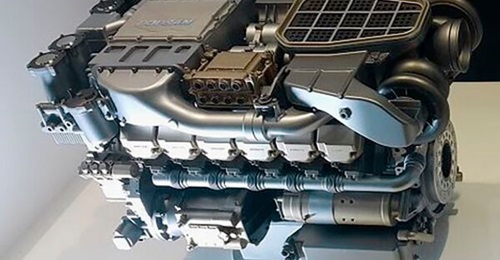 DV27K is a 27 litre V12 twin turbocharged diesel engine.