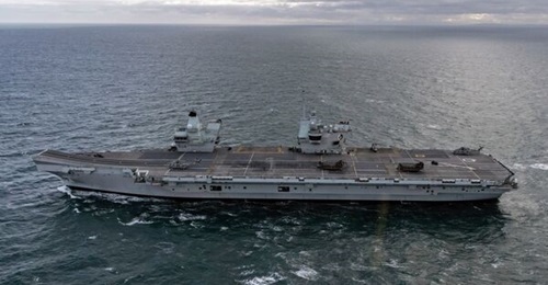 The UK Royal Navy's aircraft carrier, HMS 
        
        is now midway through the planned upkeep programme.