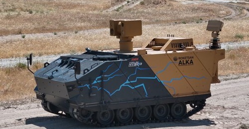 After mobility and verification tests over the last one-and-a-half years were completed, six to 12 months of integration tests of the Roketsan-FNSS Alka-Kaplan hybrid DEWS platform began recently.