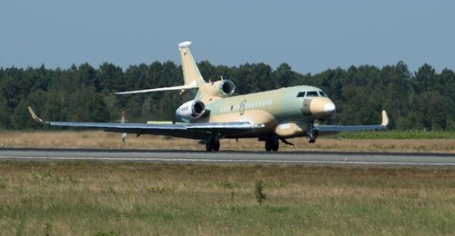 Seen returning from its maiden flight, the Archange SIGINT aircraft is to enter French service by the end of the 2024-2030 military programming law.