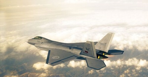 A computer-generated image of the Kaan fighter aircraft. Indonesia has signed a contract for 48 units of the airframe.