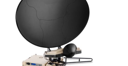 An image of the C-Series terminal, which is part of the Gilat Satellite Networks' satellite-on-the-move communications.