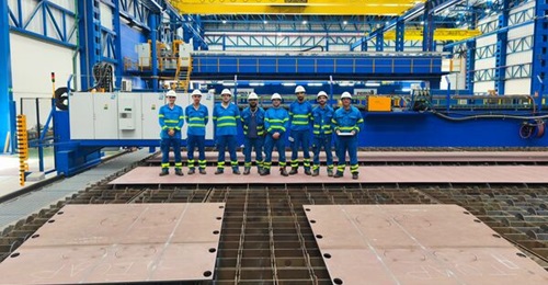 Navantia's new flat-panel workshop, located at the San Fernando shipyard, aims to improve the construction times and reduce costs of blocks for ships destined for the Spanish Navy and other customers.