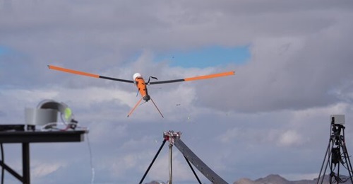 A prototype LE-Medium Range lofted during testing in February 2024. The army's new solicitation makes clear the service's intention to introduce such LEs into service rapidly.