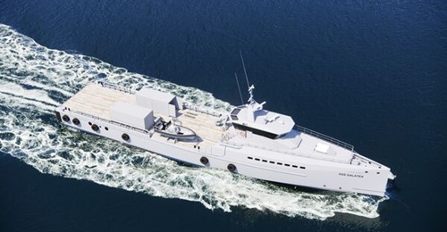 A Damen Fast Crew Supplier (FCS) 5009, chartered by the Royal Netherlands Navy in April 2025 for CUI monitoring, similar to Italy's requirements.