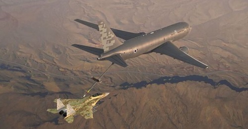 An artist's impression of a KC-46 in Israeli service.