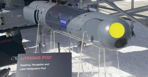 The Luftwaffe is to equip its Eurofighters with the latest version of the Litening pod, pictured.