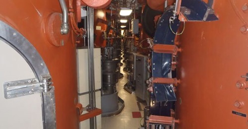 With their modified missile tubes, shown here on USS 
        
        , SSGNs can launch 154 Tomahawks.
