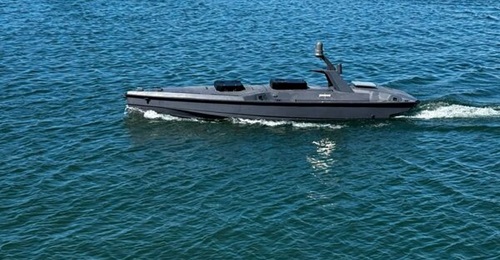 Blue Ops is initially offering its 7 m Variant 7 USV, which can be outfitted for a variety of applications, including strike, ISR, and SAM carrier.
