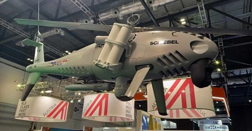 Showcased at DSEI 2025, the S-101 and S-301 versions of the Camcopter have been designed to be military-specific versions of the rotary-winged unmanned aircraft.