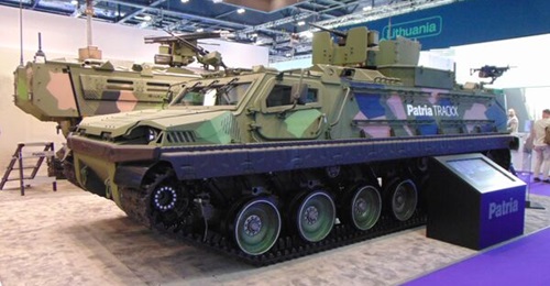 Patria unveiled TRACKX at DSEI 2025.