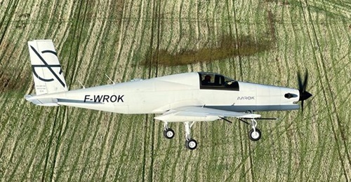 The Aarok MALE UAV made its maiden flight on 9 September, albeit with a human pilot onboard.