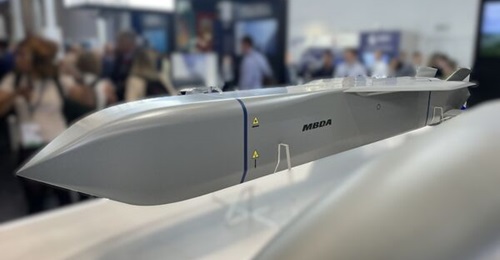 MBDA's former TP-15 stealthy Future Cruise/Anti-Ship Weapon, now Stratus-LO, displayed at DSEI 2025.
