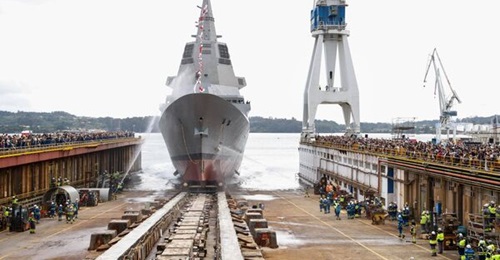 The first of the Spanish Navy's F-110-class frigates, 
        
        , is launched from Galicia on 11 September 2025.