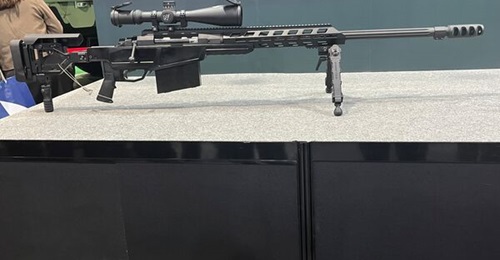 The T112 sniper rifle displayed at TADTE 2025.