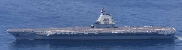 , seen here in an image captured by the Japan Maritime Self-Defense Force as it sailed towards the Taiwan Strait in September 2025.