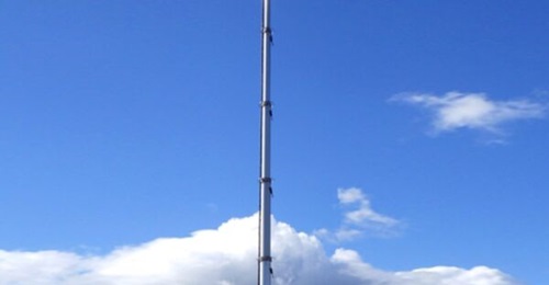 Patria's electronic support measures surveillance Catchr system mounted on a mobile platform.