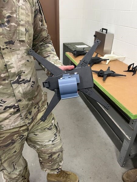 Soldiers from the 1st Cavalry Division developed an airframe that can hold components to operate a first-person view drone.