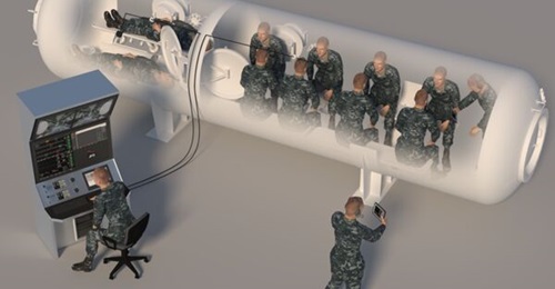 The new medical monitoring capability will enable continuous, real-time monitoring as soon as rescued submariners enter the deck decompression chamber.